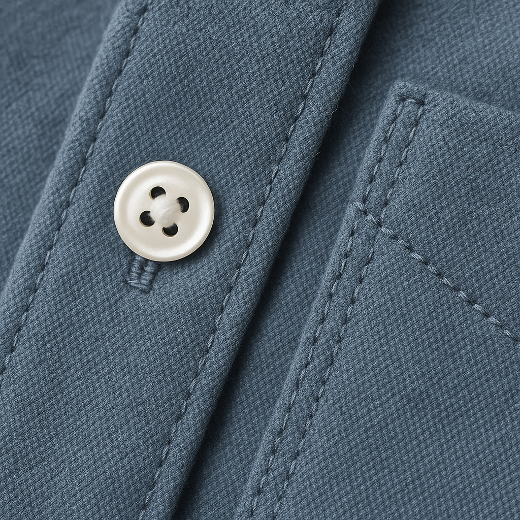 Close-up detail of Heritage Oxford Button-Down Shirt